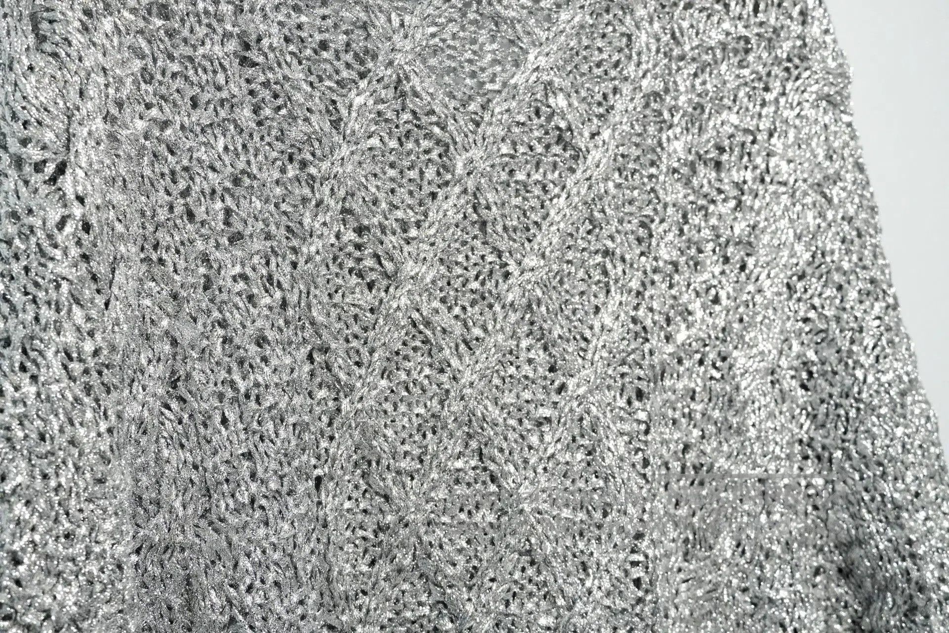 Yohji Yamamoto Yohji Yamamoto 80s Shimmer Diamond Knit Sweater. Size US M / EU 48-50 / 2 - 5 Thumbnail