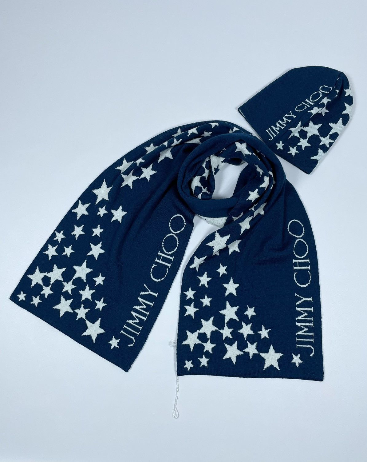 Jimmy Choo Jimmy Choo Star Hat and Scarf Wool Blend Set / Winter set Size ONE SIZE - 1 Thumbnail