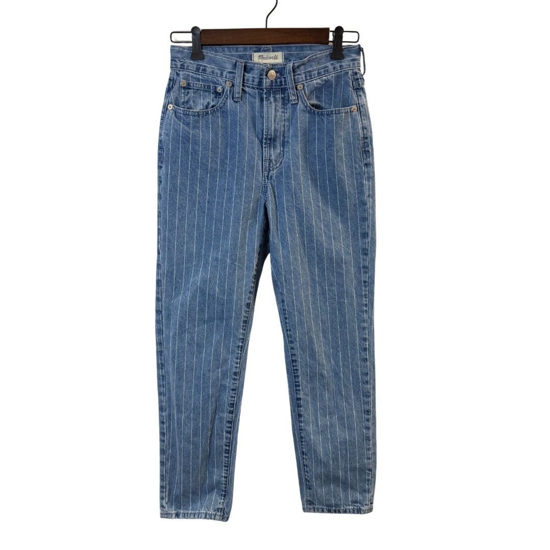 Madewell Madewell Women’s Striped Cropped Jeans Size 25 Size 25" / US 0 / IT 36 - 1 Thumbnail