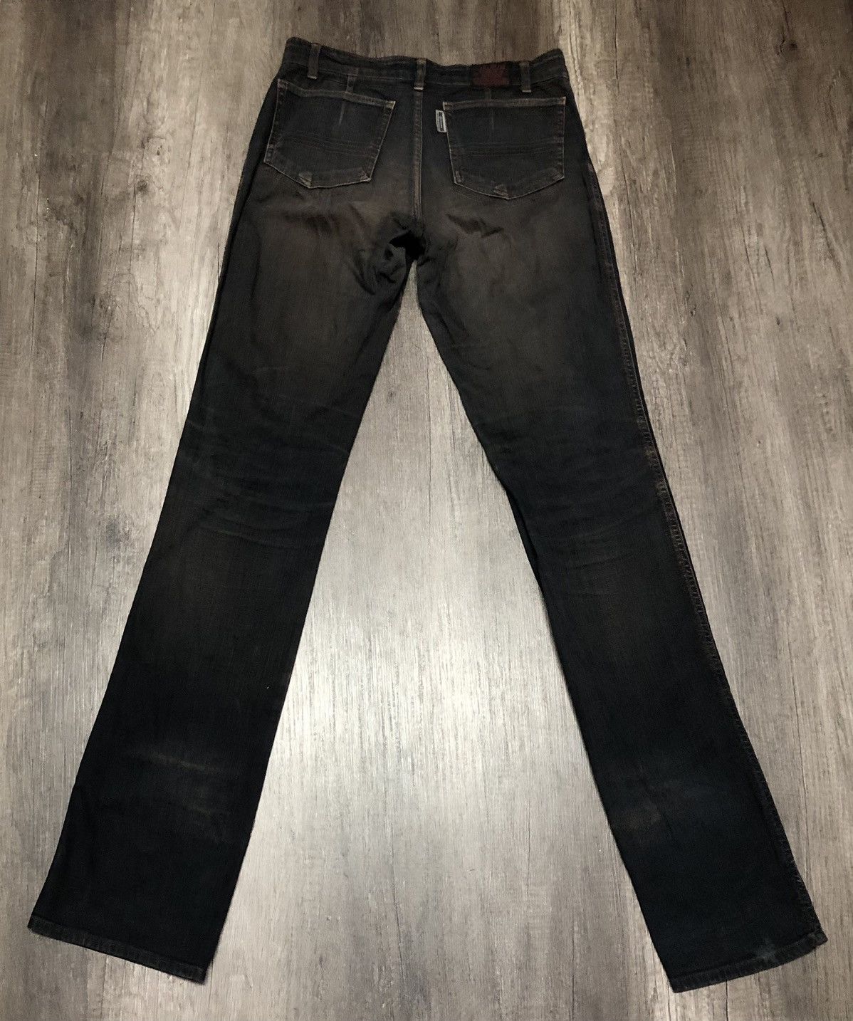 If Six Was Nine × Le Grande Bleu (L.G.B.) VINTAGE BA-TSU CLUB DIV JEANS (Unisex) Size US 30 / EU 46 - 24 Thumbnail