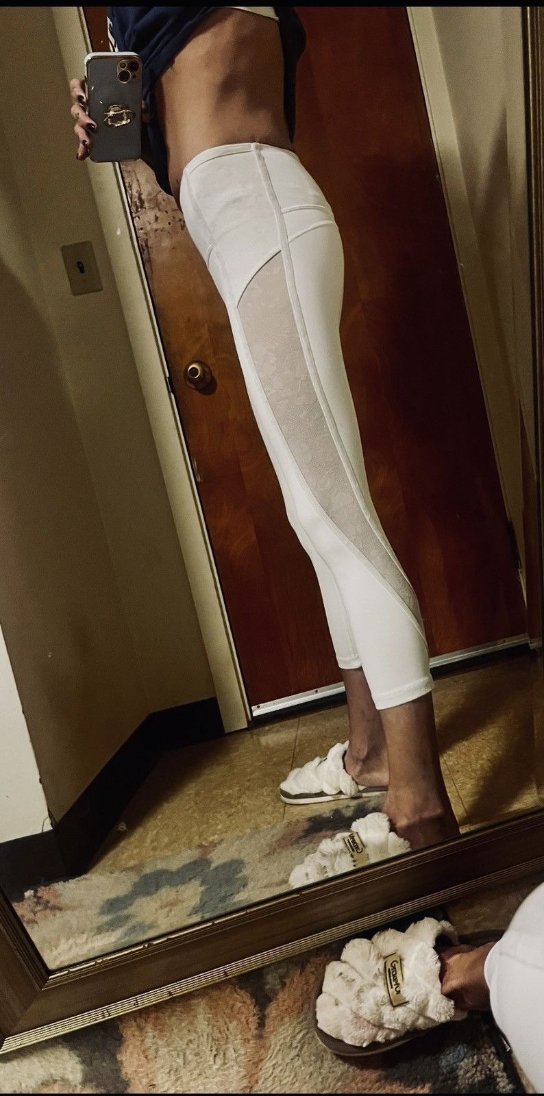 Lululemon White mesh panel Train Times (4) Size 24" / US 00 / IT 34 - 1 Thumbnail