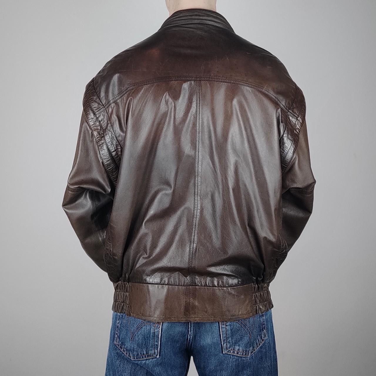 Vintage Vintage Leather motorbike jacket from 90's zip-off sleeves Size US L / EU 52-54 / 3 - 4 Thumbnail
