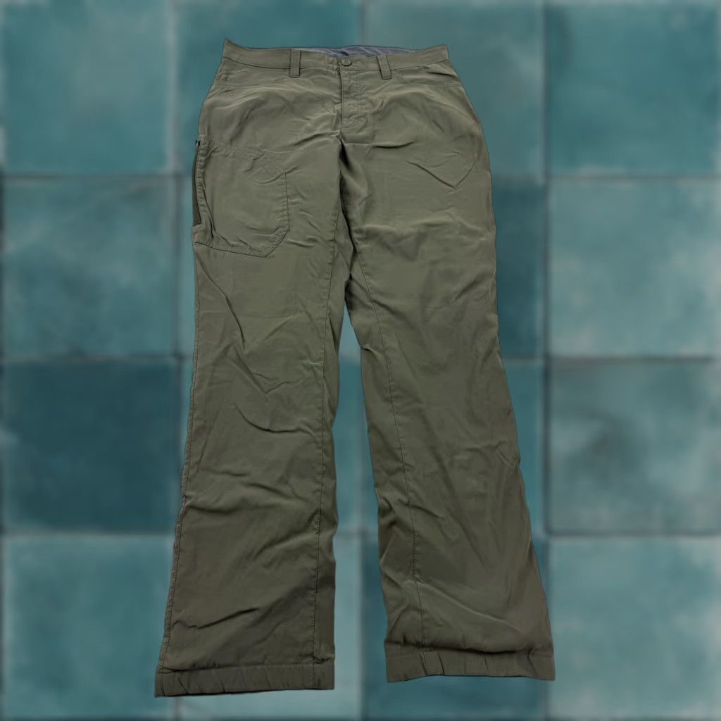 Eddie Bauer Eddie Bauer Mens Fleece Lined Tech Pant Pants 34x31 Green Zip Pocket Hiking Thermal Insulated Pockets Size US 34 / EU 50 - 1 Thumbnail