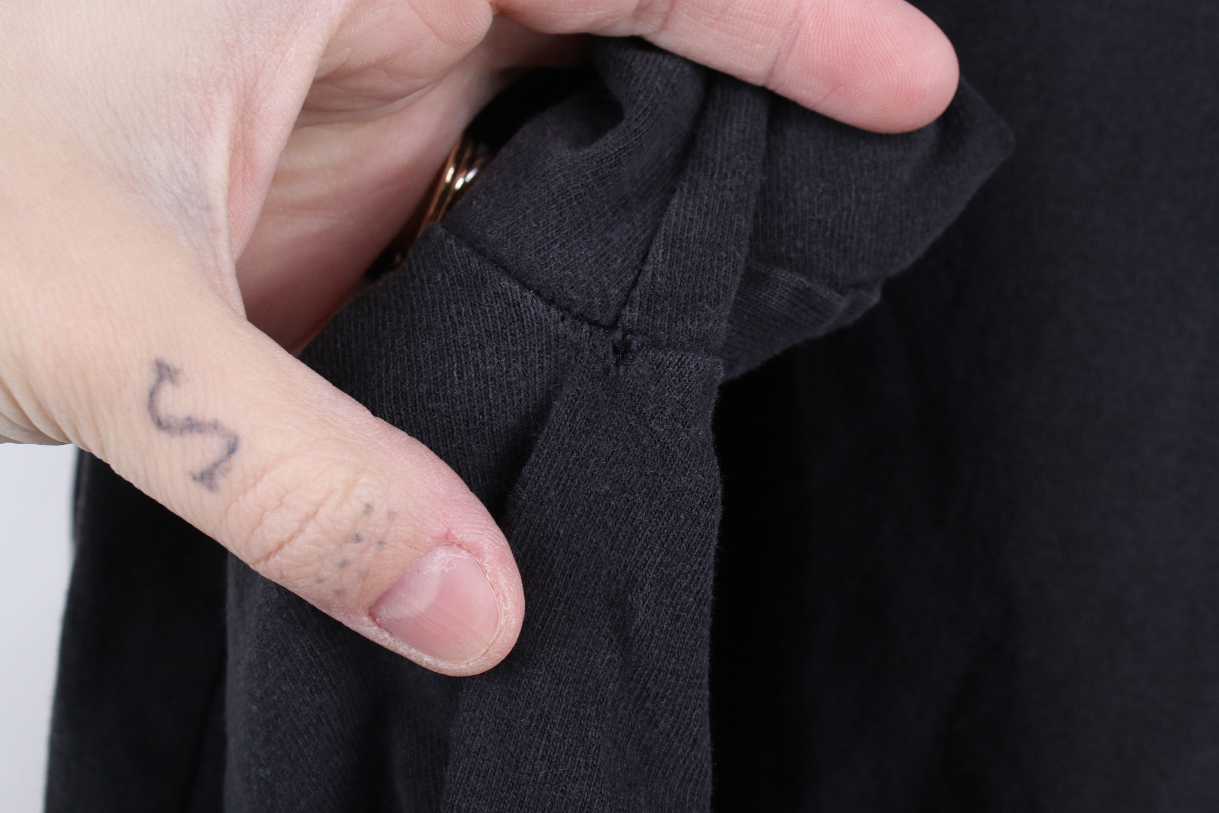 Vintage Vintage 90s Streetwear Long Sleeve T-Shirt Black Cotton Size US L / EU 52-54 / 3 - 5 Thumbnail