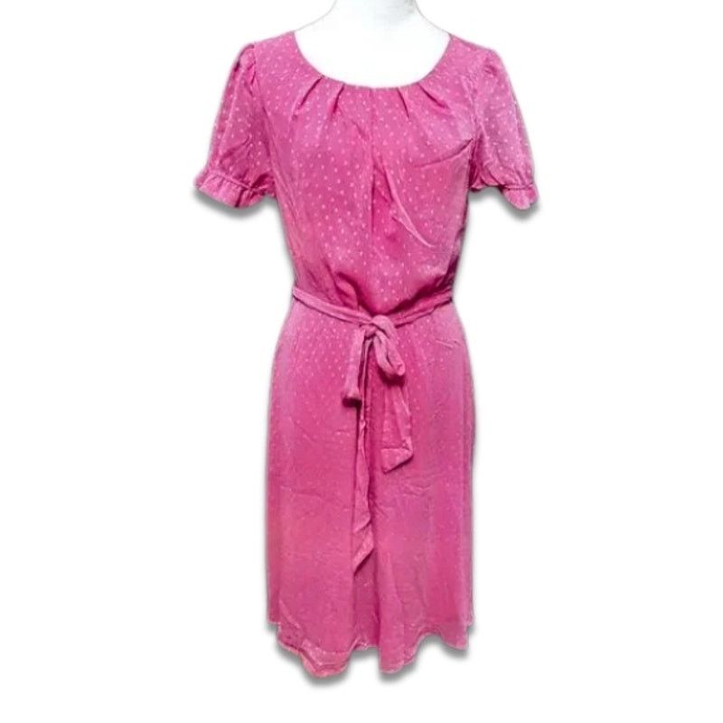 Other NY Collection Chiffon Midi Dress Ruffle Sleeves Pink LP NWT Size L / US 10 / IT 46 - 1 Thumbnail