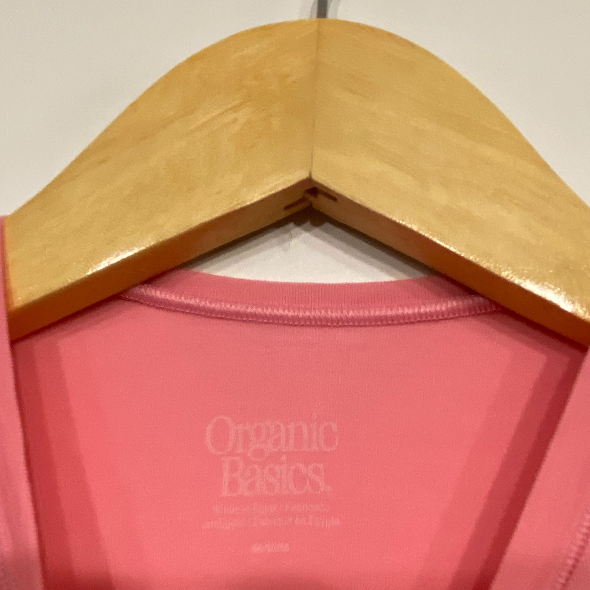 Other Organic Basics Pink Crew Neck Tight and Stretchy Baby Tee Si Size M / US 6-8 / IT 42-44 - 3 Thumbnail