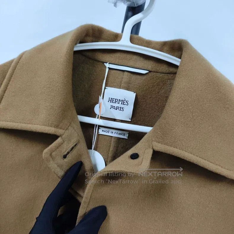 Hermes Hermes Woolen Coat Brown Size M / US 6-8 / IT 42-44 - 3 Thumbnail