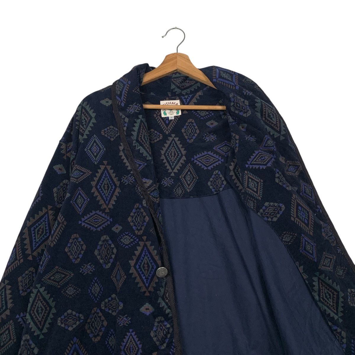 Japanese Brand TITICACA Motif Design Single Button Casual Jacket #2248-C99 Size US L / EU 52-54 / 3 - 10 Thumbnail