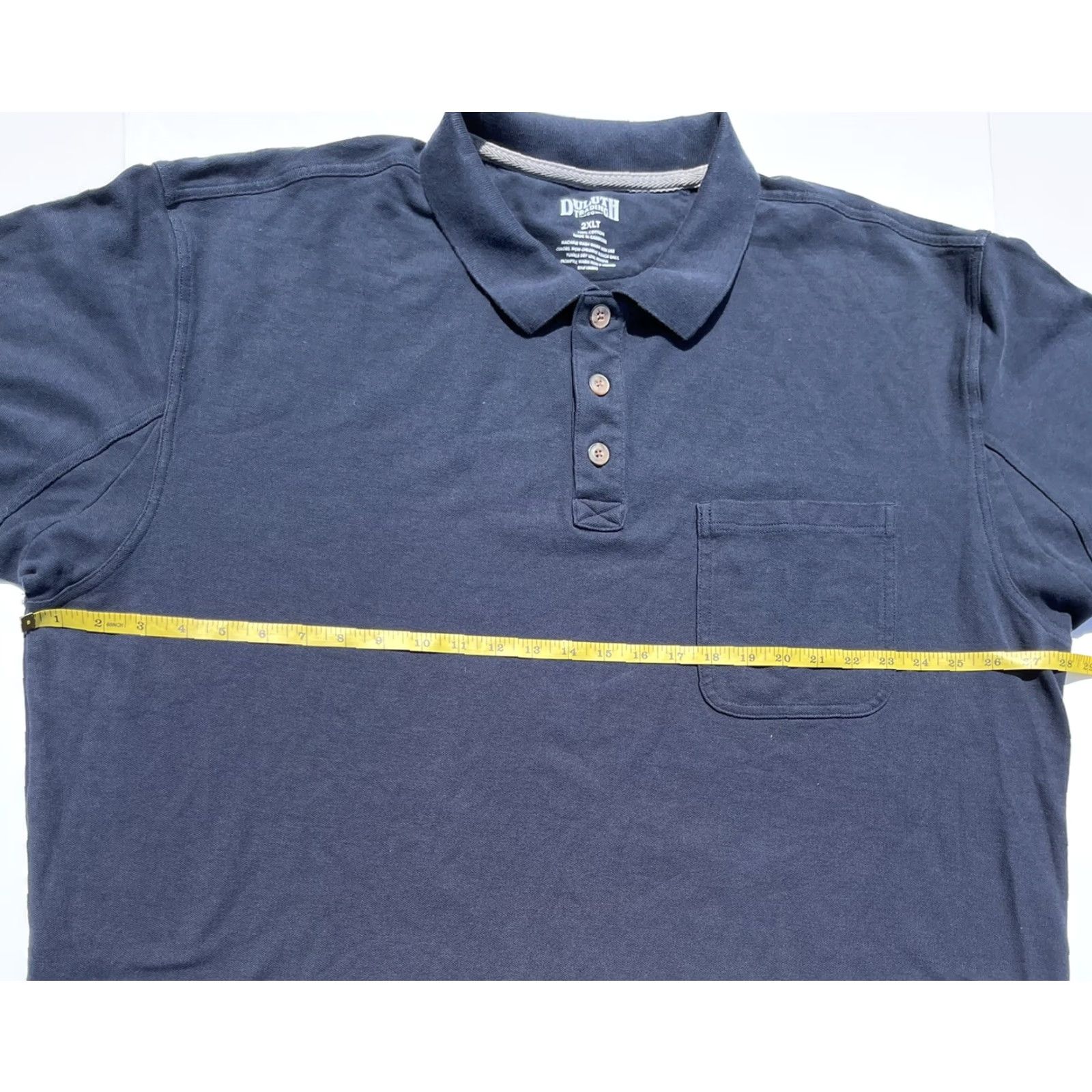 Vintage DULUTH Polo Shirt - Men’s Collared Short Sleeve 2XL Blue Cotton Pocket Buttoned Golf Casual Shirt Size US XXL / EU 58 / 5 - 5 Thumbnail