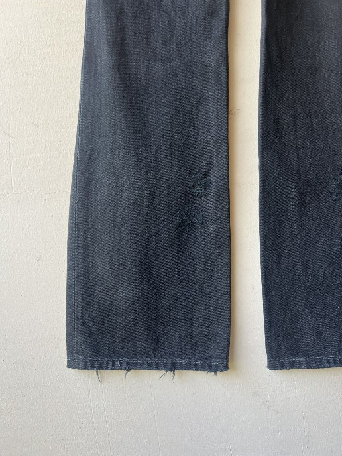 Shellac Of The Neige Style Japan Ripped Distress Denim Bootcut Jeans Size US 30 / EU 46 - 21 Thumbnail