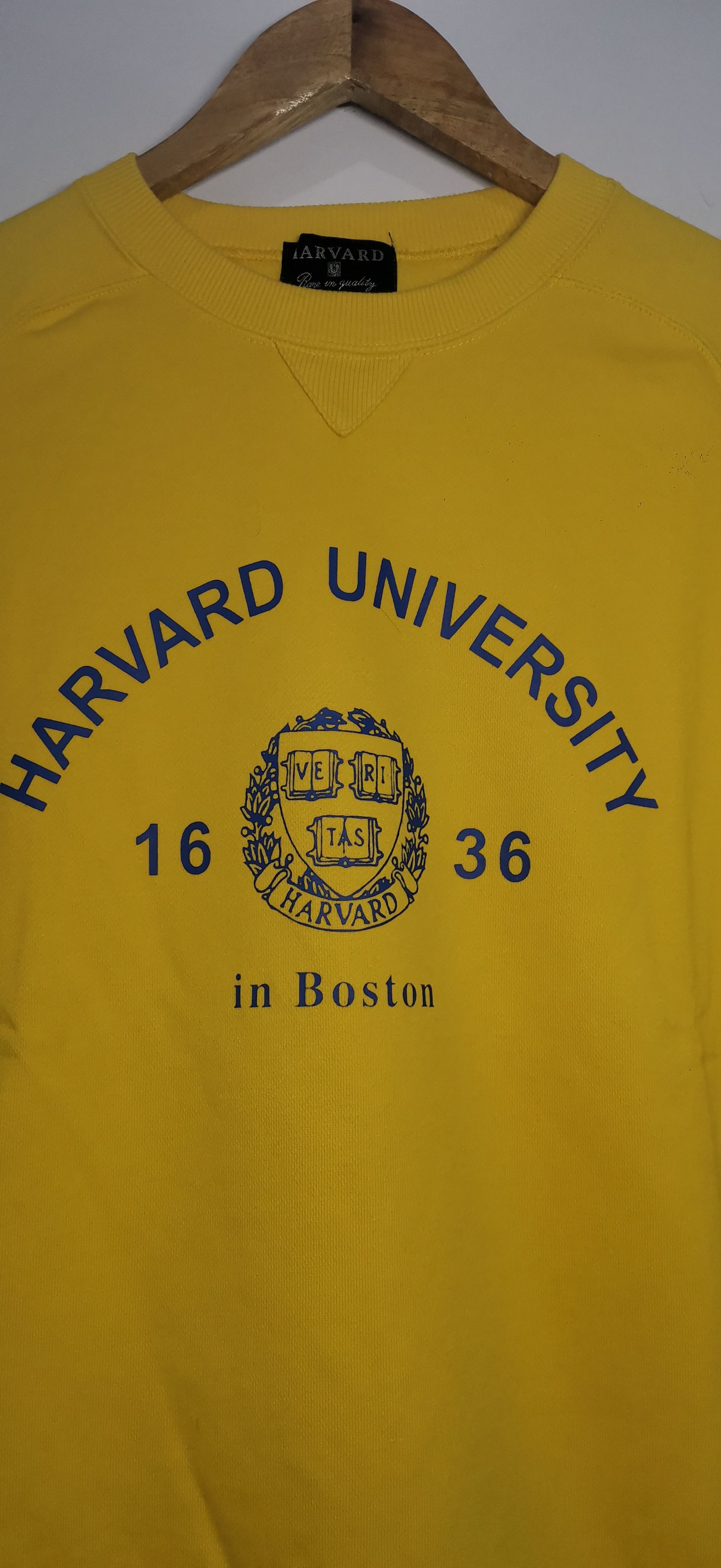 Vintage Vintage 90’s Harvard University Crewneck Sweatshirt Boston M Size US M / EU 48-50 / 2 - 4 Thumbnail