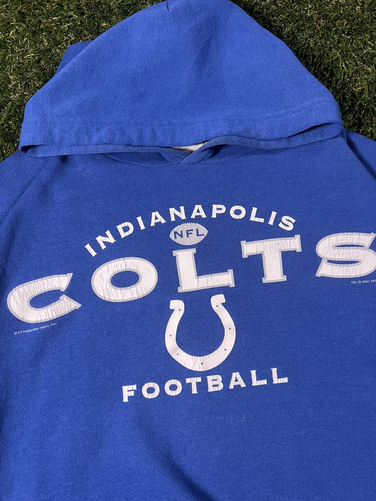 NFL Vintage 90s Boxy Indianapolis Colts Faded Sweatshirt Hoodie Size US L / EU 52-54 / 3 - 2 Thumbnail