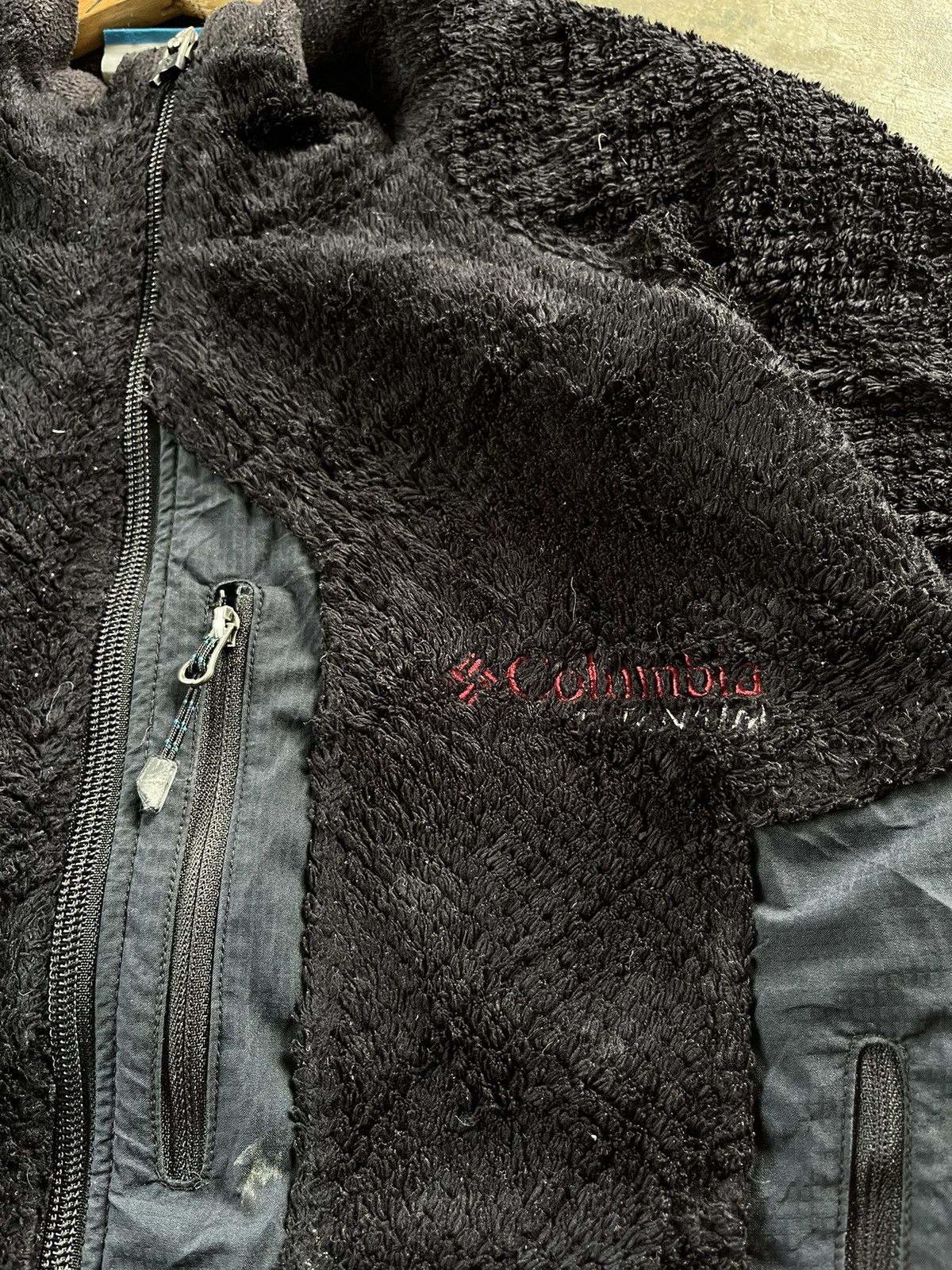 🔥Columbia Multicpocket Zipper Up Sherpa Fleece Jacket