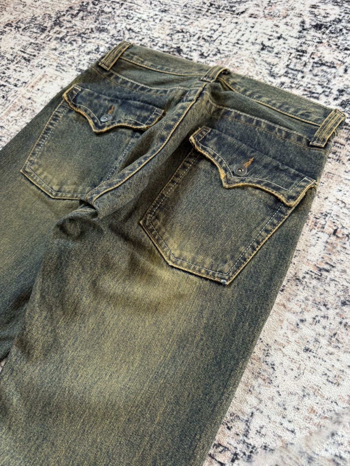 Hysteric Glamour Root Three Japan Mud Wash Distressed Studded Jeans Size US 29 - 14 Thumbnail