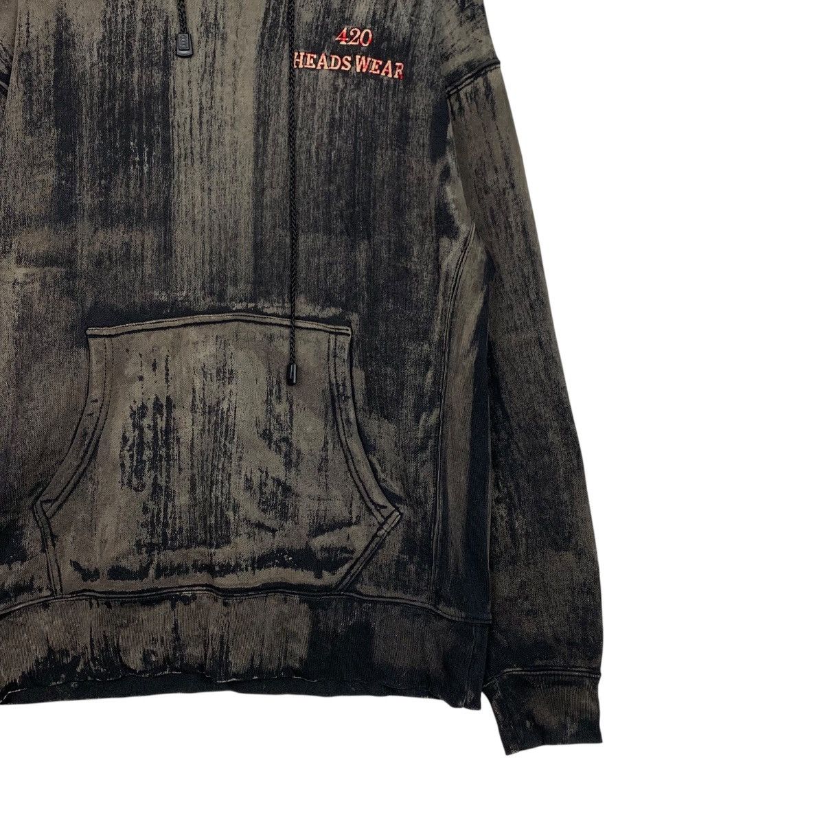 Japanese Brand Sick! Trashed 420 HEADS WEAR Pullover Hoodies #2240-C99 Size US M / EU 48-50 / 2 - 4 Thumbnail
