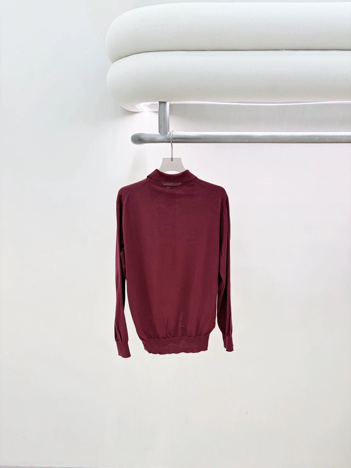 Prada Prada burgundy Polo shirt 36 99 new stained Size XS / US 0-2 / IT 36-38 - 2 Thumbnail