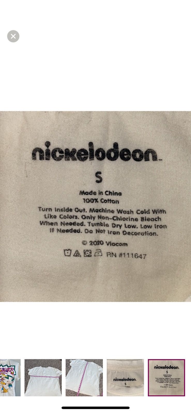 Nickelodeon Nickelodeon rugrats small crewneck tee Size S / US 4 / IT 40 - 4 Thumbnail