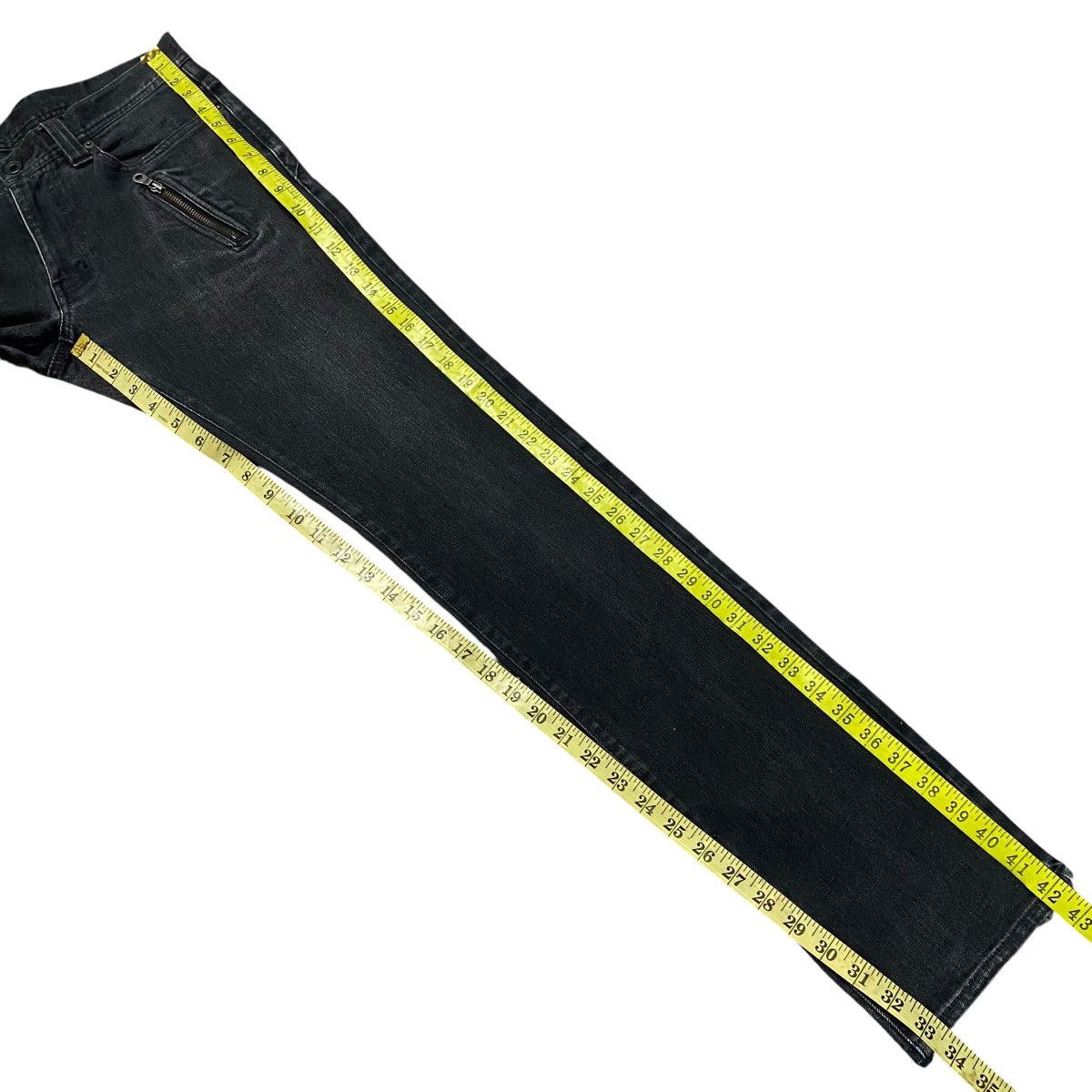 Tete Homme TETE HOMME Black Denim Slim Jeans Size US 30 / EU 46 - 16 Thumbnail