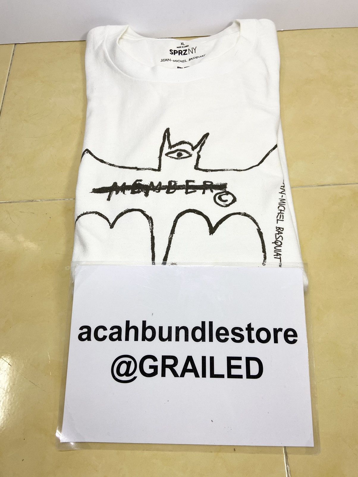 Uniqlo JEAN MICHEL BASQUIAT BAT MEMBER SPRZNY LONG SLEEVE Size US XL / EU 56 / 4 - 15 Thumbnail