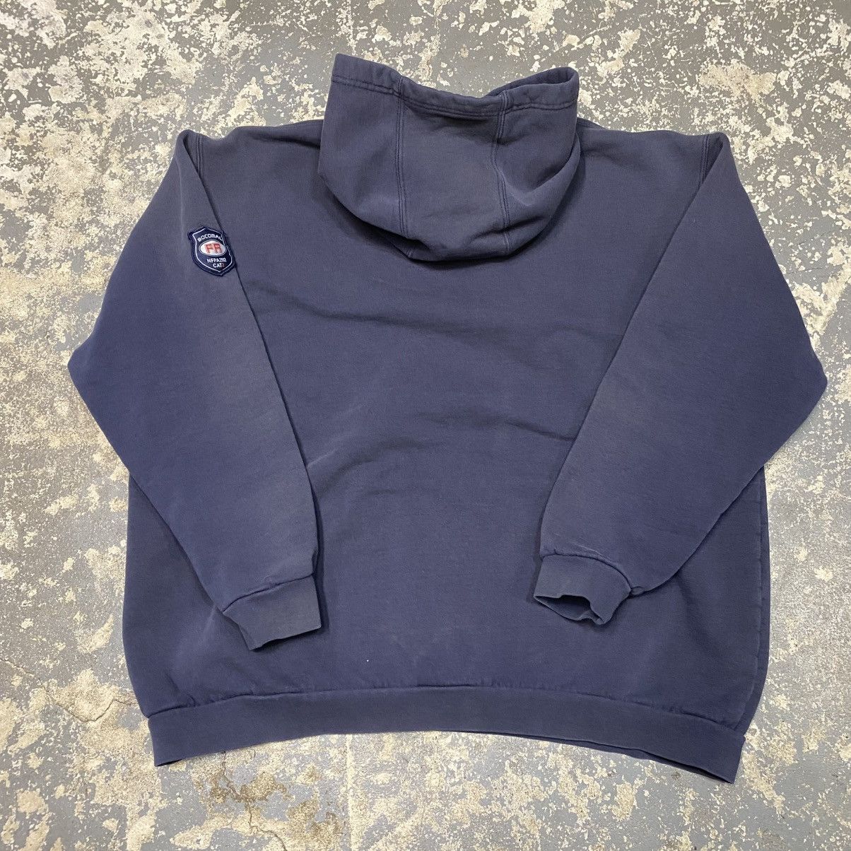 Carhartt × Vintage Vintage Bocomal Fr Fire Retardant Navy hoodie Sweatshirt Size US XL / EU 56 / 4 - 9 Thumbnail