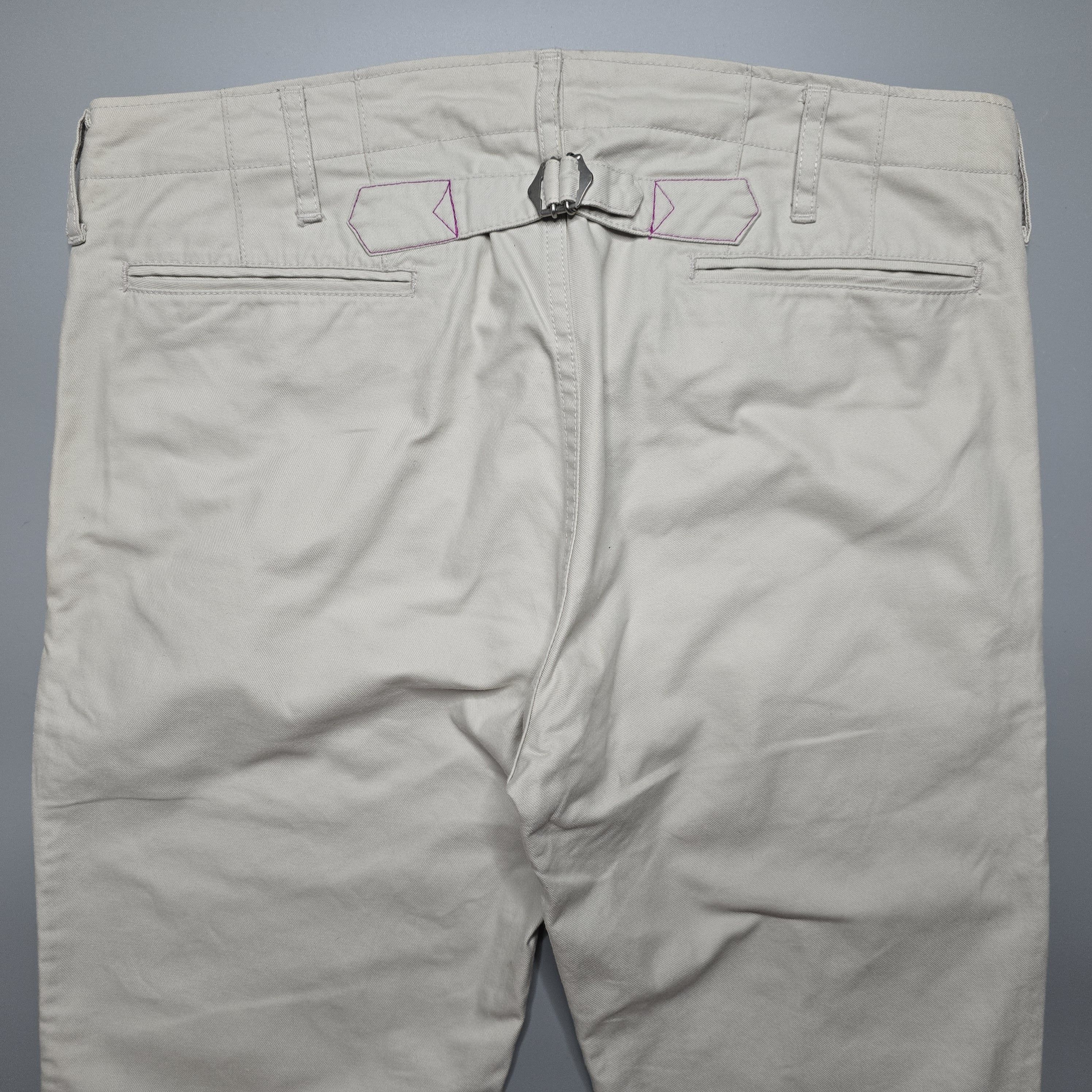 Visvim Visvim - High Water Chino Pants - Cream Size US 30 / EU 46 - 4 Thumbnail