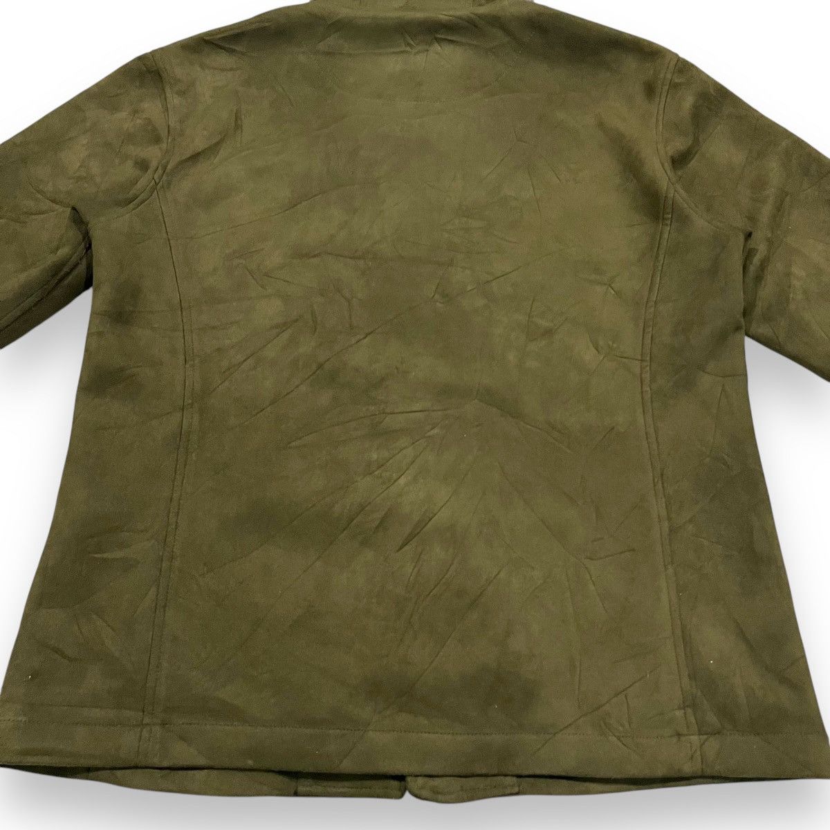 Japanese Brand 🇯🇵 NICOLE SELECTION FAUX SUEDE ZIPPED UP JACKET HOODIE Size US L / EU 52-54 / 3 - 10 Thumbnail