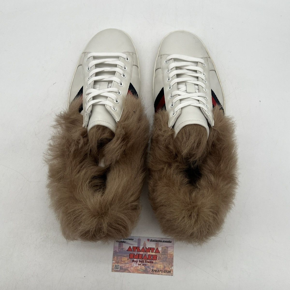 Gucci Gucci Ace Sneakers Fur Women Size US 13 / EU 46 - 6 Thumbnail