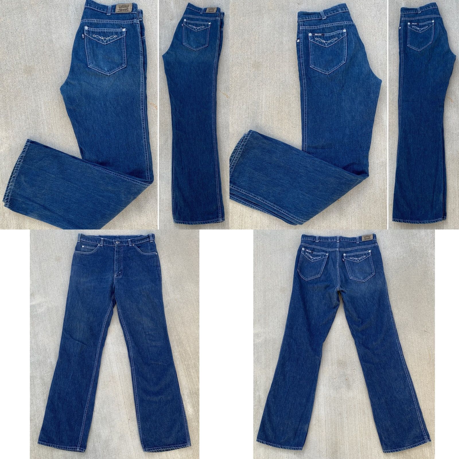 Levi's VINTAGE Levi’s Jeans 34 Regular 34 Inseam Blue Denim 5-Pocket Hippie Groovy 70s 80s Mens Jeans Size US 34 / EU 50 - 9 Thumbnail