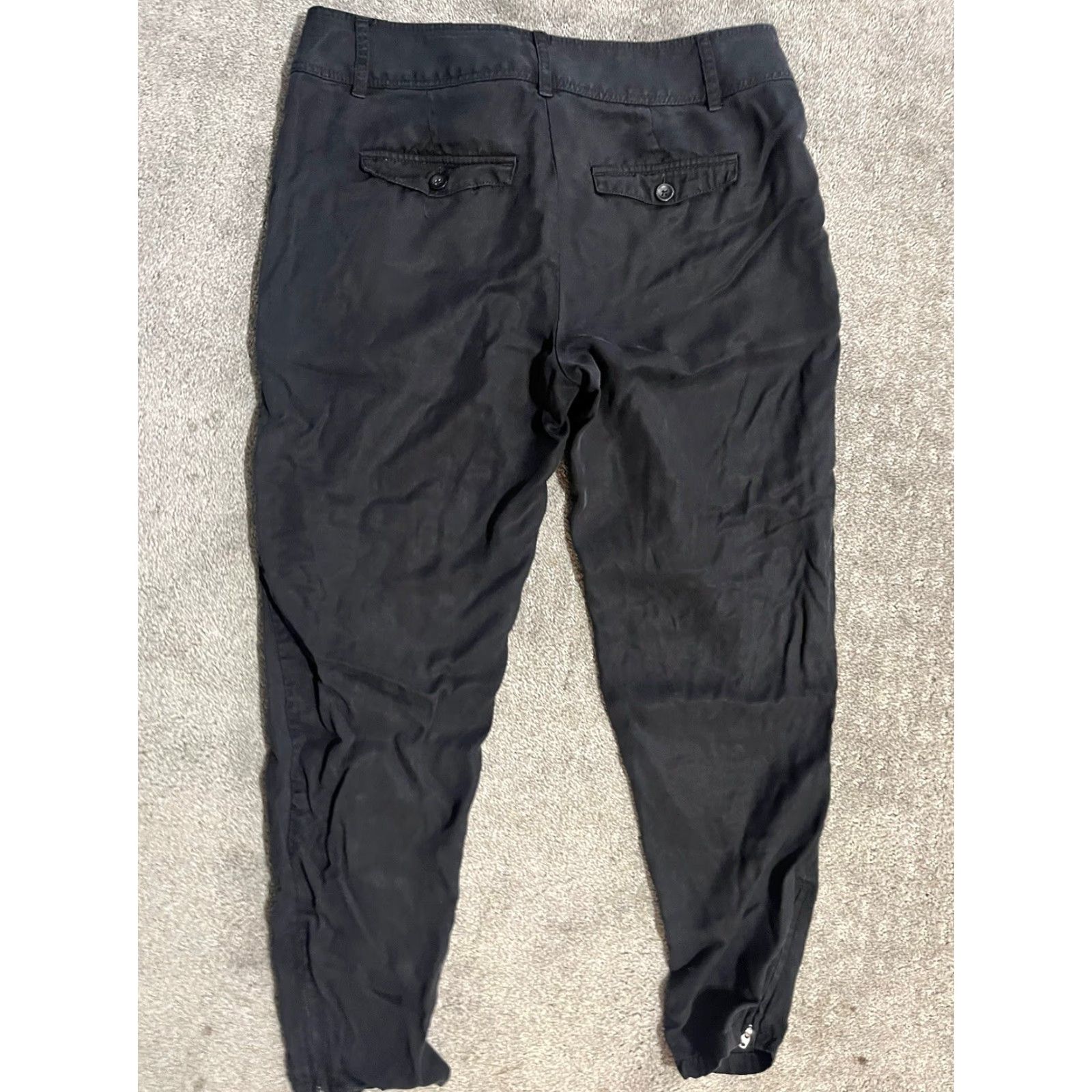 Loft Loft Women's Pants 4 Black Lyocell Dress Pants Career Minimalist Bottoms Size 27" / US 4 / IT 40 - 3 Thumbnail