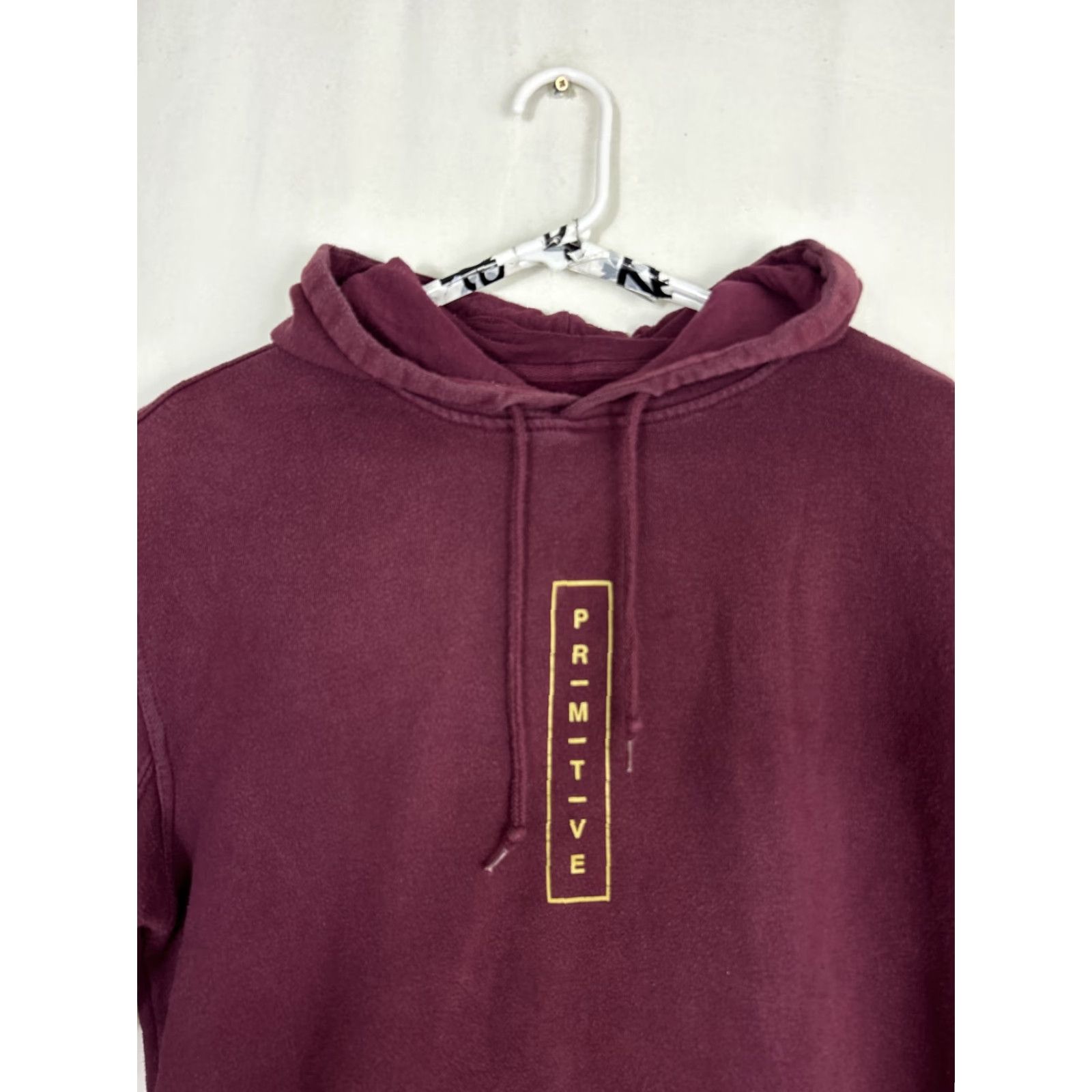 Primitive Primitive Mens Medium Maroon Pullover Hoodie Flower Asian Characters Size US M / EU 48-50 / 2 - 3 Thumbnail