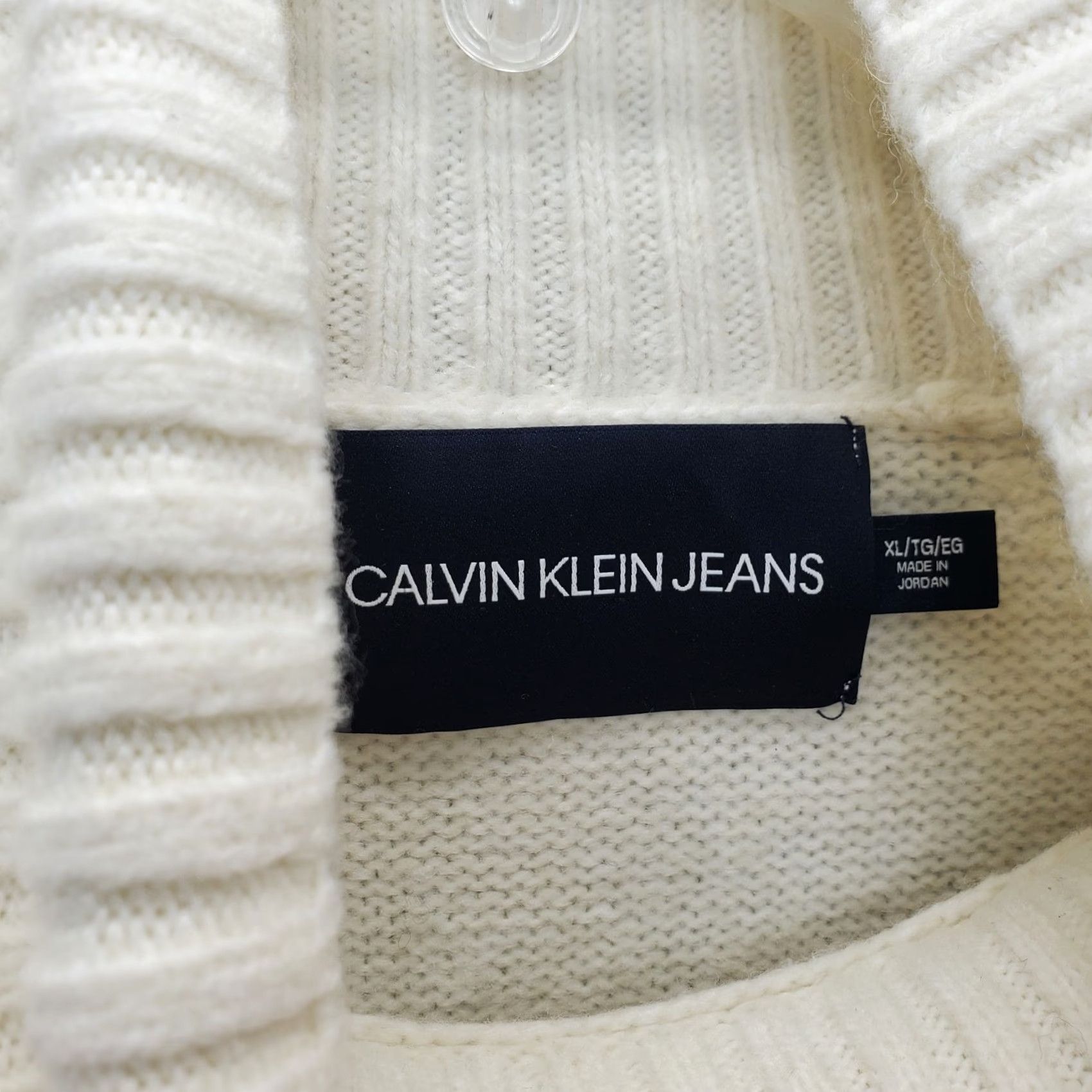 Calvin Klein Calvin Klein Sweater Womens XL Raglan Sleeve Turtle Neck Knit Tan High Low Shirt Size XL / US 12-14 / IT 48-50 - 6 Thumbnail