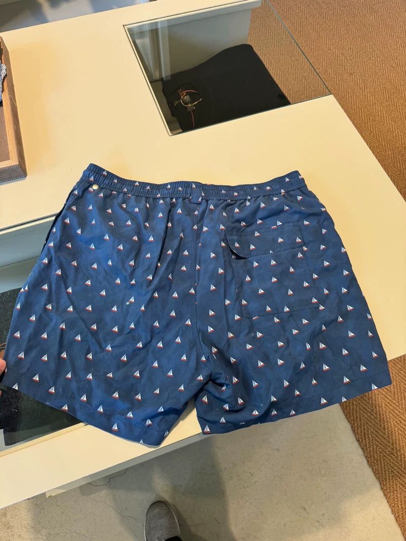 Loro Piana LORO PIANA sizeXL Blue sailboat pattern printed beach pants Size US 28 / EU 44 - 4 Thumbnail