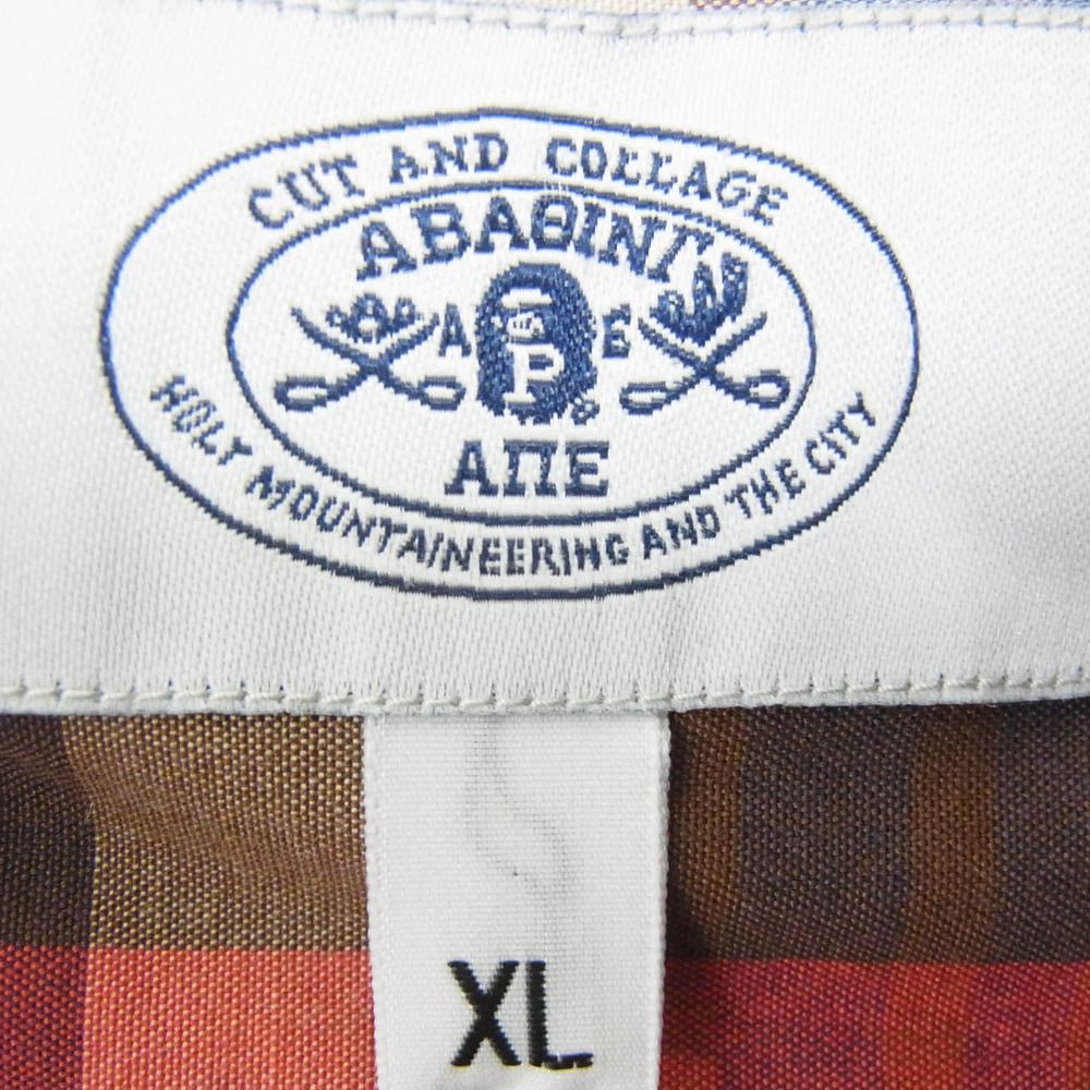 Bape OFFER OK! 🔥 XL BAPE PLAID SHORT SLEEVE BUTTON DOWN SHIRT Size US XL / EU 56 / 4 - 4 Thumbnail