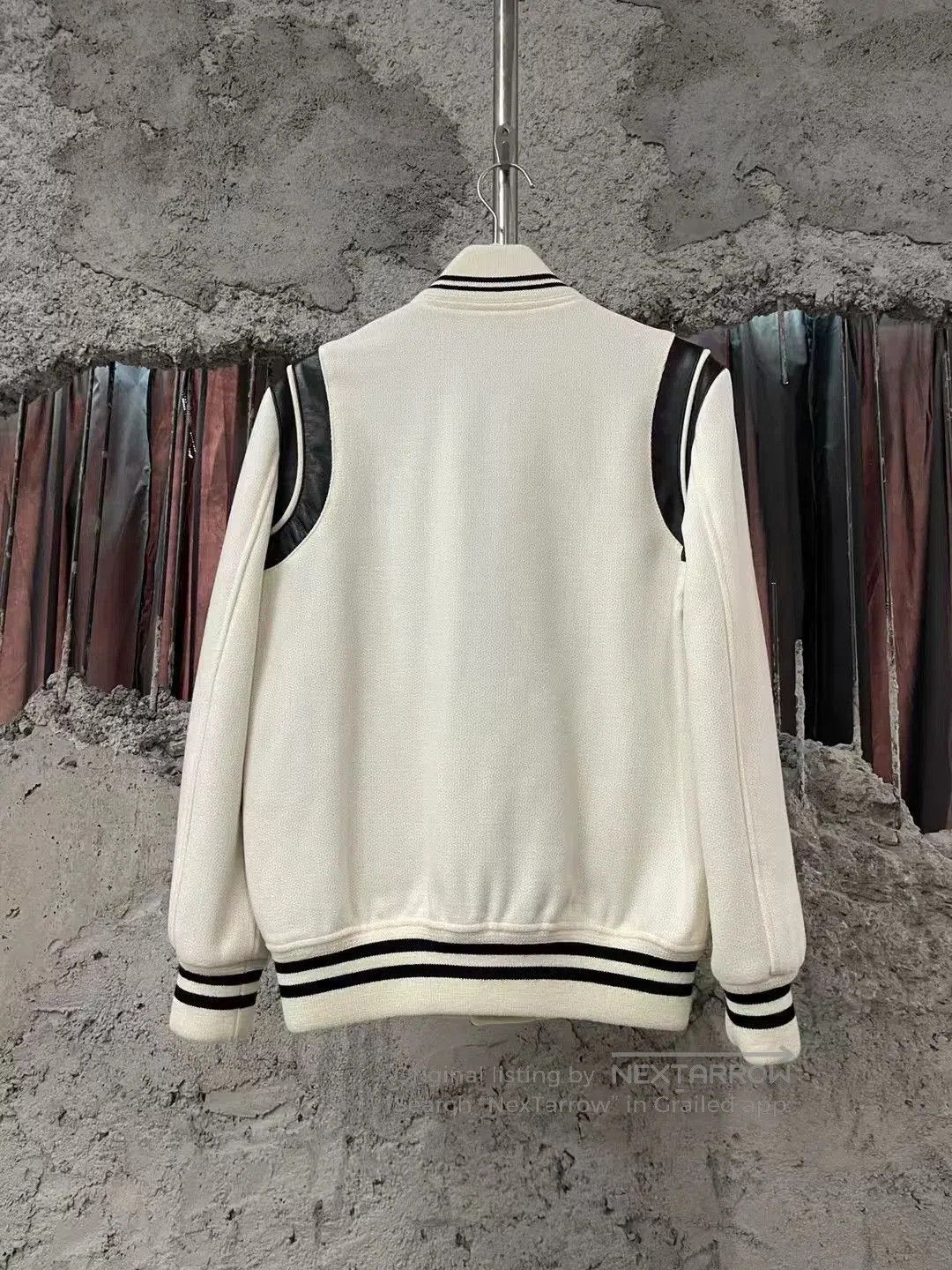 Saint Laurent Paris Saint Laurent White Baseball Jacket. Size US XS / EU 42 / 0 - 2 Thumbnail