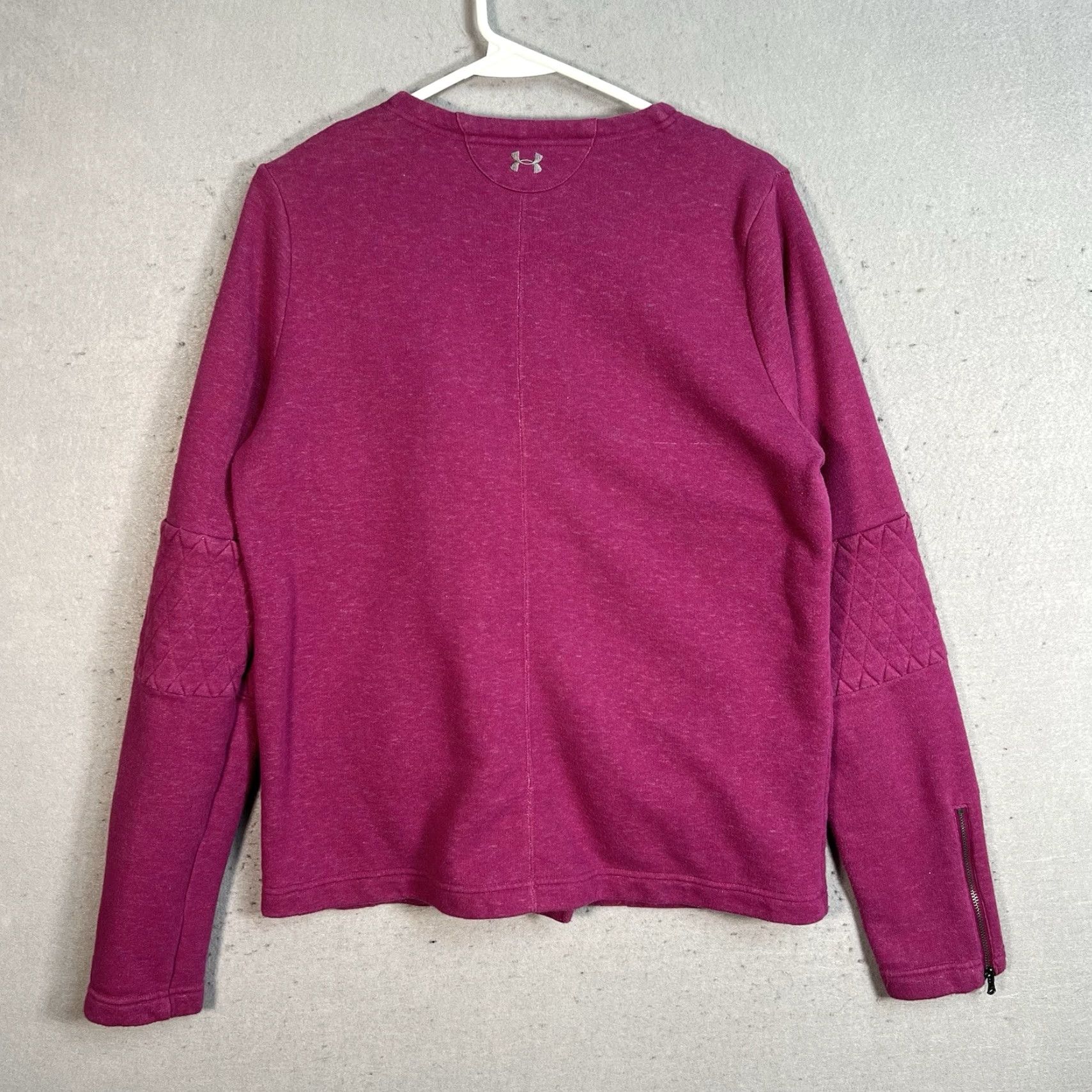Under Armour VINTAGE Under Armour Sweatshirt Womens Large All Season Gear Full Zip Sweater Size L / US 10 / IT 46 - 7 Thumbnail