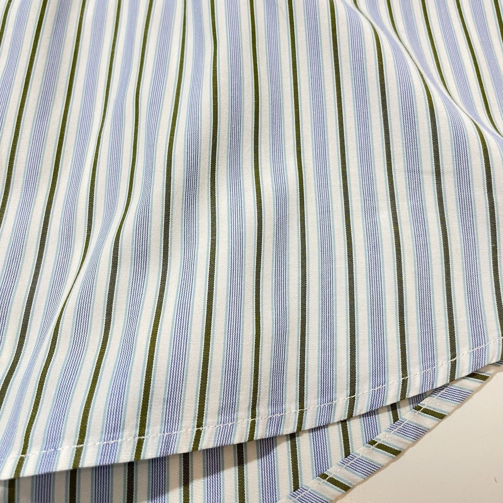 Barba Napoli Luciano Barbera Napoli Dress Shirt Men’s 16 41 Blue Green Size US L / EU 52-54 / 3 - 3 Thumbnail
