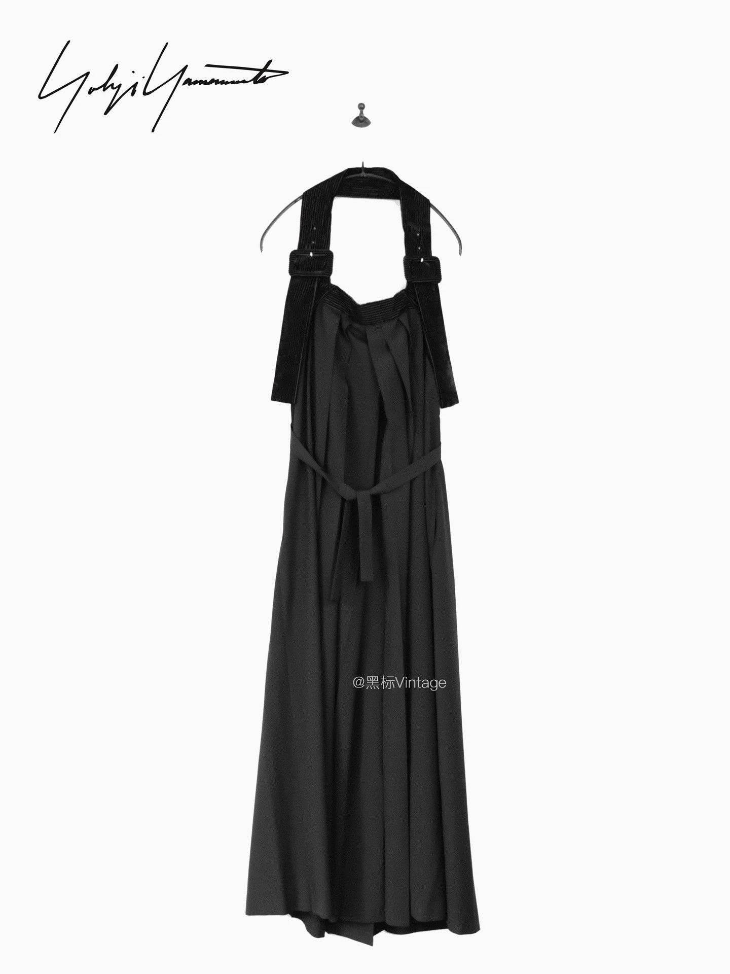Yohji Yamamoto Yohji Yamamoto 95AW Funeral Season Pleated Suspender Dress S Size S / US 4 / IT 40 - 2 Thumbnail
