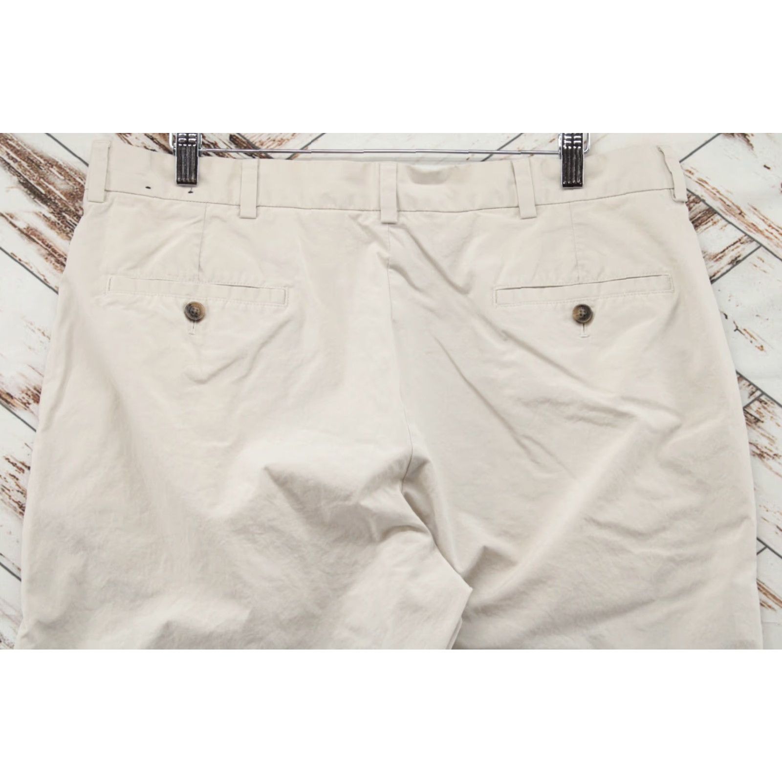 Brooks Brothers Brooks Brothers 346 Chino Pants Mens 36X29 Beige Flat Front 100% Cotton Preppy Size US 36 / EU 52 - 7 Thumbnail
