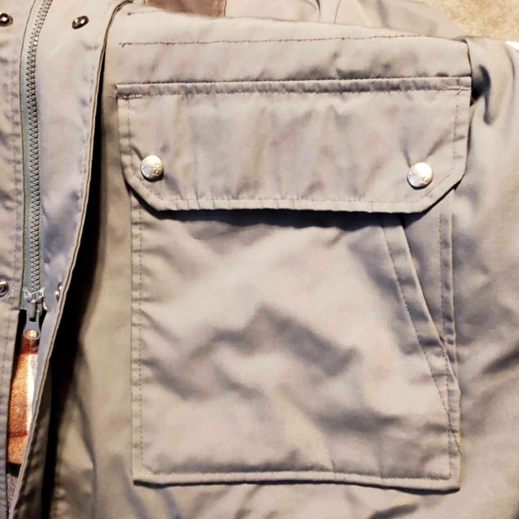 Vintage VINTAGE Fieldmaster Jacket Men's 2XLT Beige Canvas Windproof Full Zip Lined Pockets USA Coat Outdoor Hunting 80s 90s Size US XXL / EU 58 / 5 - 7 Thumbnail