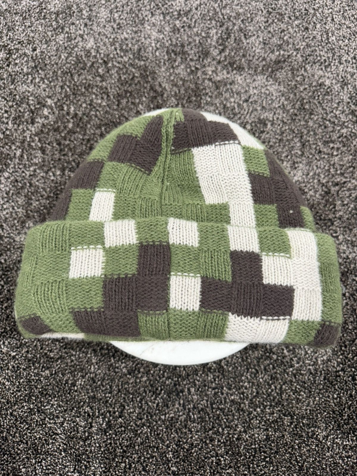 Louis Vuitton Louis Vuitton Pharrell Damoflage Damier Camo Beanie Knit Hat Size ONE SIZE - 4 Thumbnail