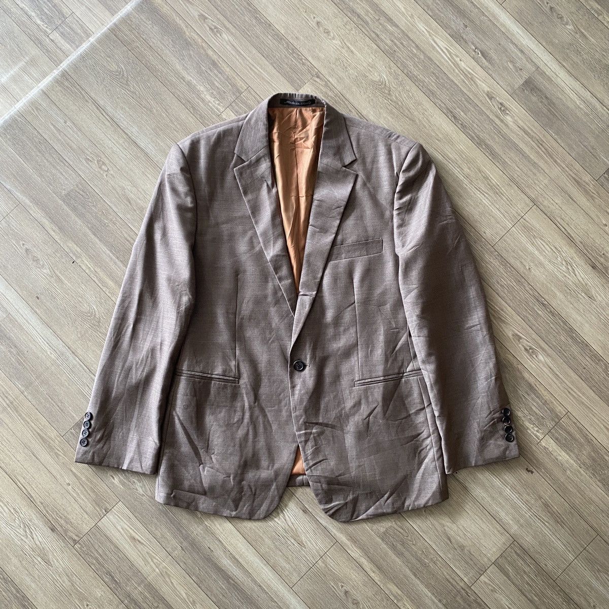 Armani Collezioni Armani Collezioni Black Wool Flannel Blazer Size 48R - 1 Thumbnail