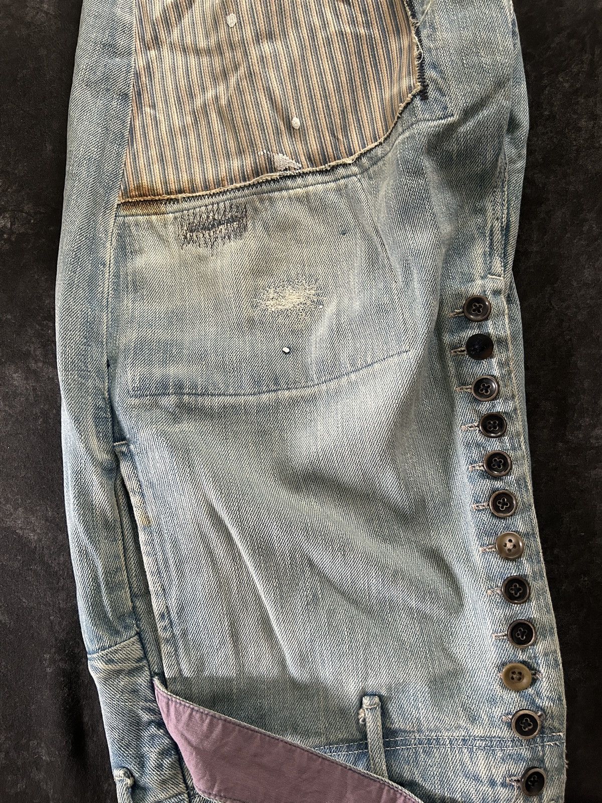 Kapital *RARE* Kapital Boro Sashiko Patchwork Denim Size US 34 / EU 50 - 7 Thumbnail
