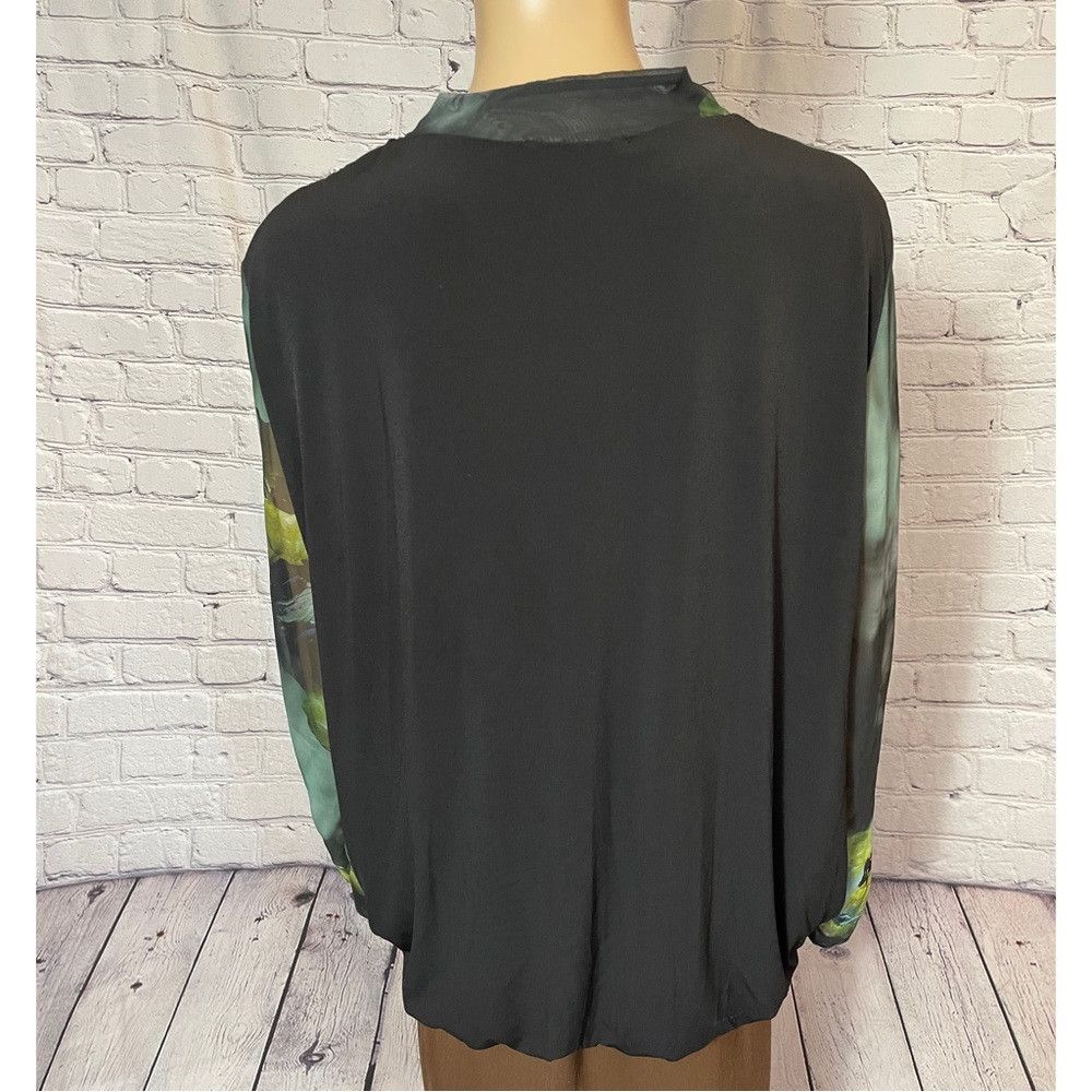 Other Lattementa Watercolor Floral Chiffon Long Sleeve Blouse Mad Size L / US 10 / IT 46 - 4 Thumbnail