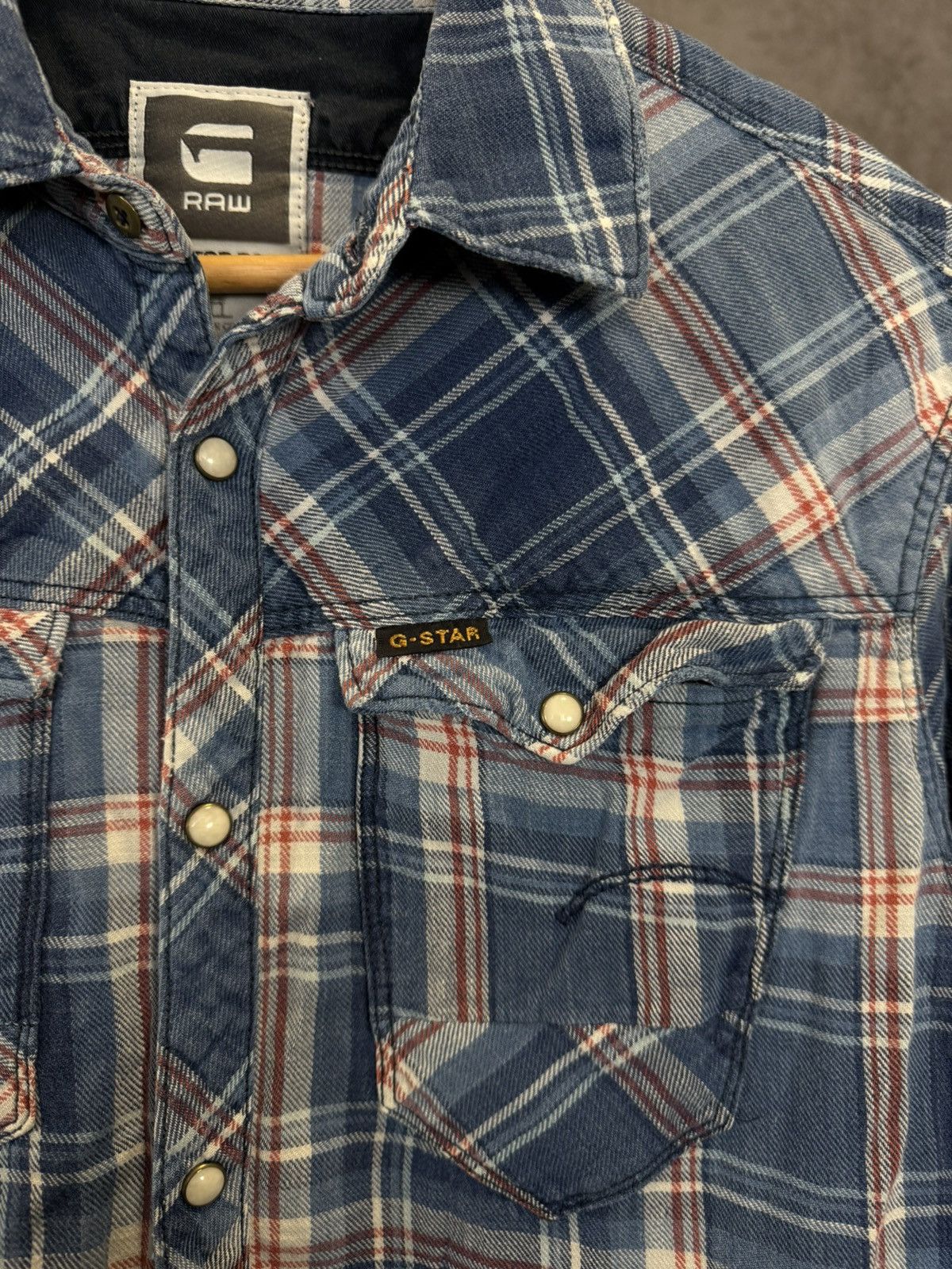 G-Star G Star Raw flannel designer shirt Size US M / EU 48-50 / 2 - 3 Thumbnail