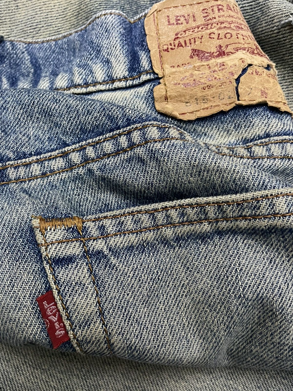 Levi's Vintage Clothing VINTAGE 516 90S DESIGNER OG LEVIS MUDWASH DISTRESSED DENIM Size US 29 - 17 Thumbnail