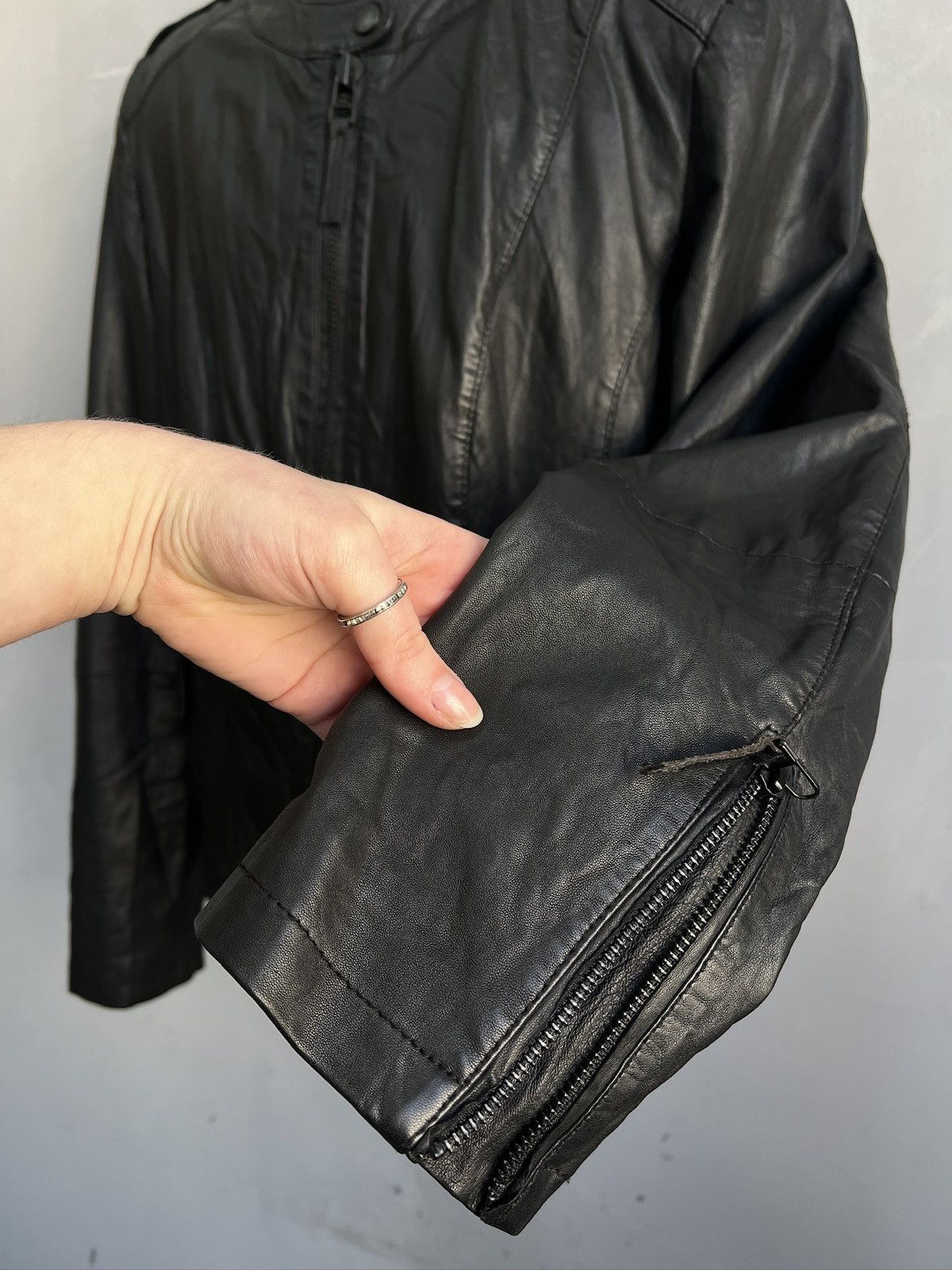14th Addiction Gothic biker style y2k black leather jacket 14th addiction Size US M / EU 48-50 / 2 - 5 Thumbnail