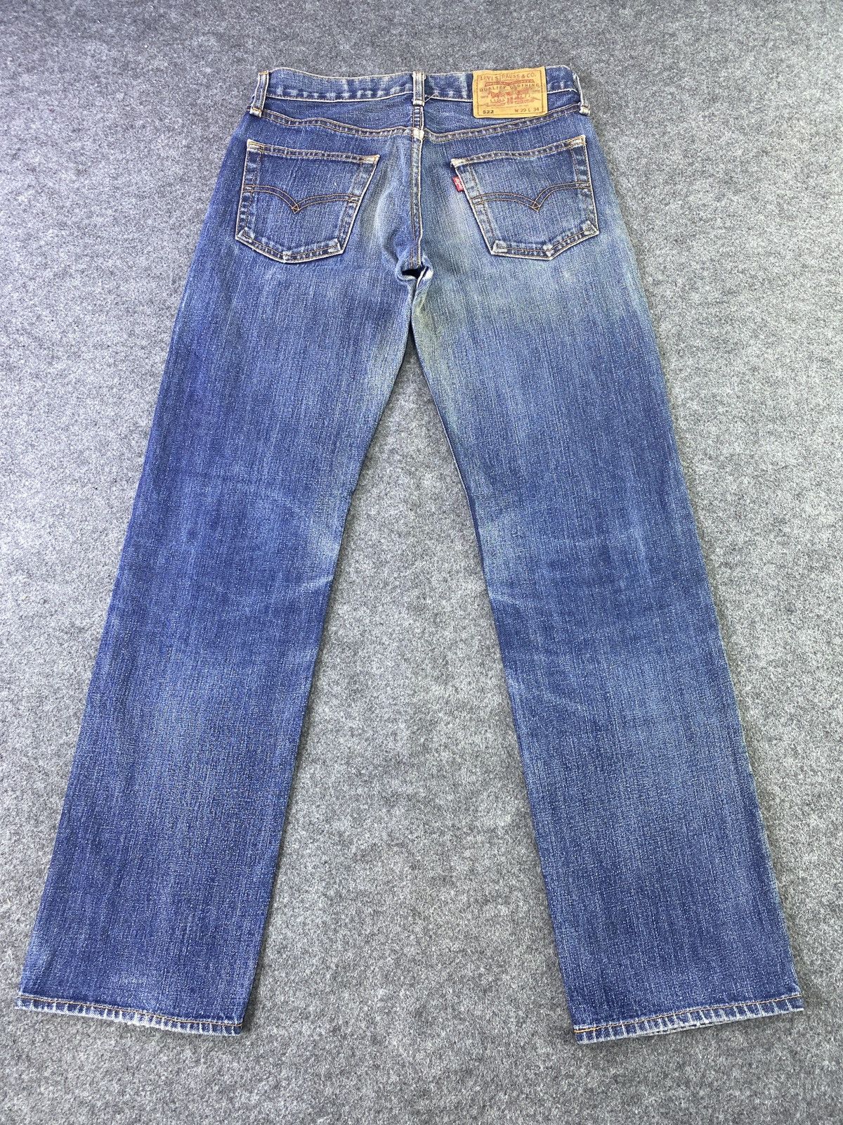 Jean × Levi's × Vintage Levis vintage 522 Blue Wash Jeans - J931 Size US 29 - 4 Thumbnail