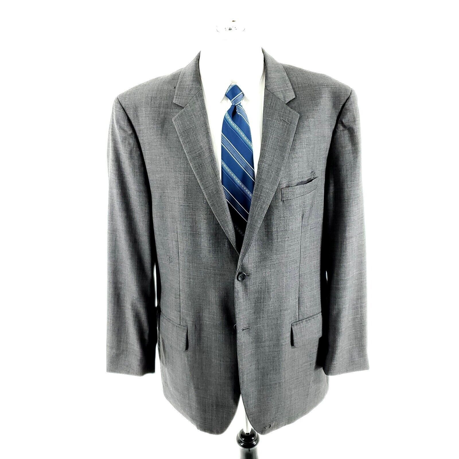 Joseph & Feiss DAMAGED Joseph & Feiss Super 100s Wool 2 Button Blazer 44R O Size 44R - 5 Thumbnail