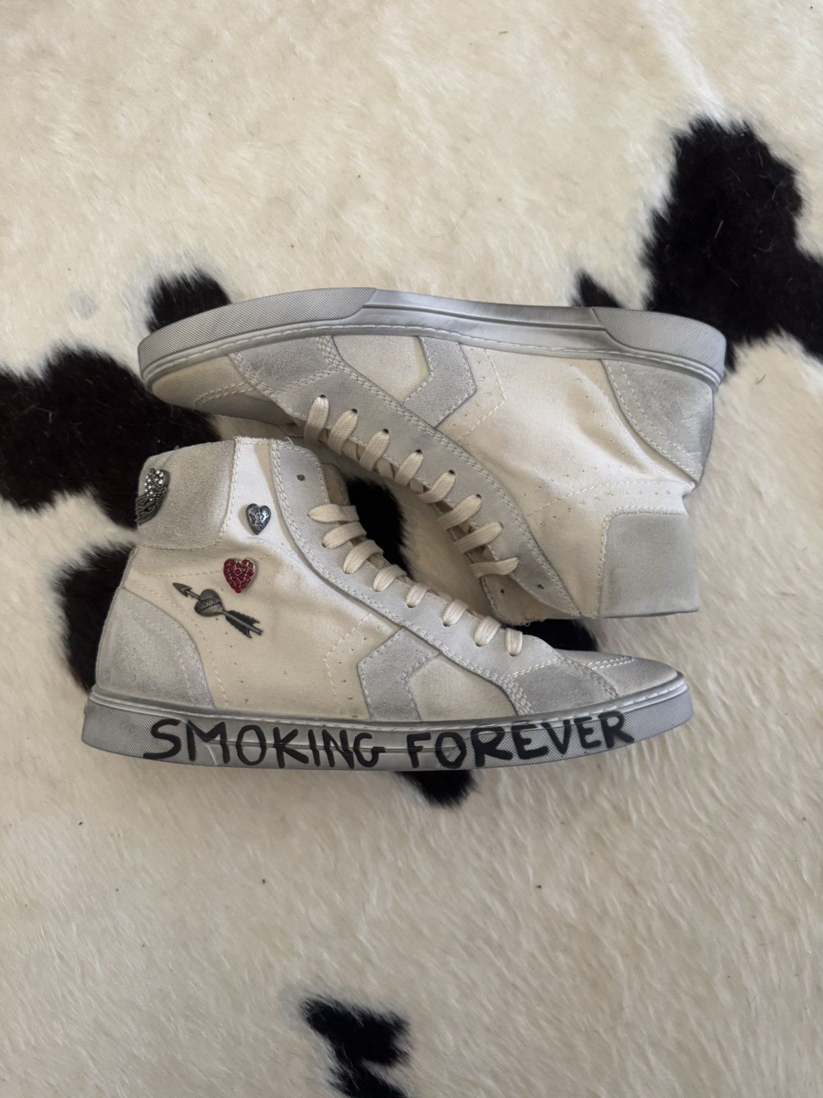 Saint Laurent Paris NEW Saint Laurent “SMOKING FOREVER” shoes Size US 10 / EU 43 - 1 Thumbnail