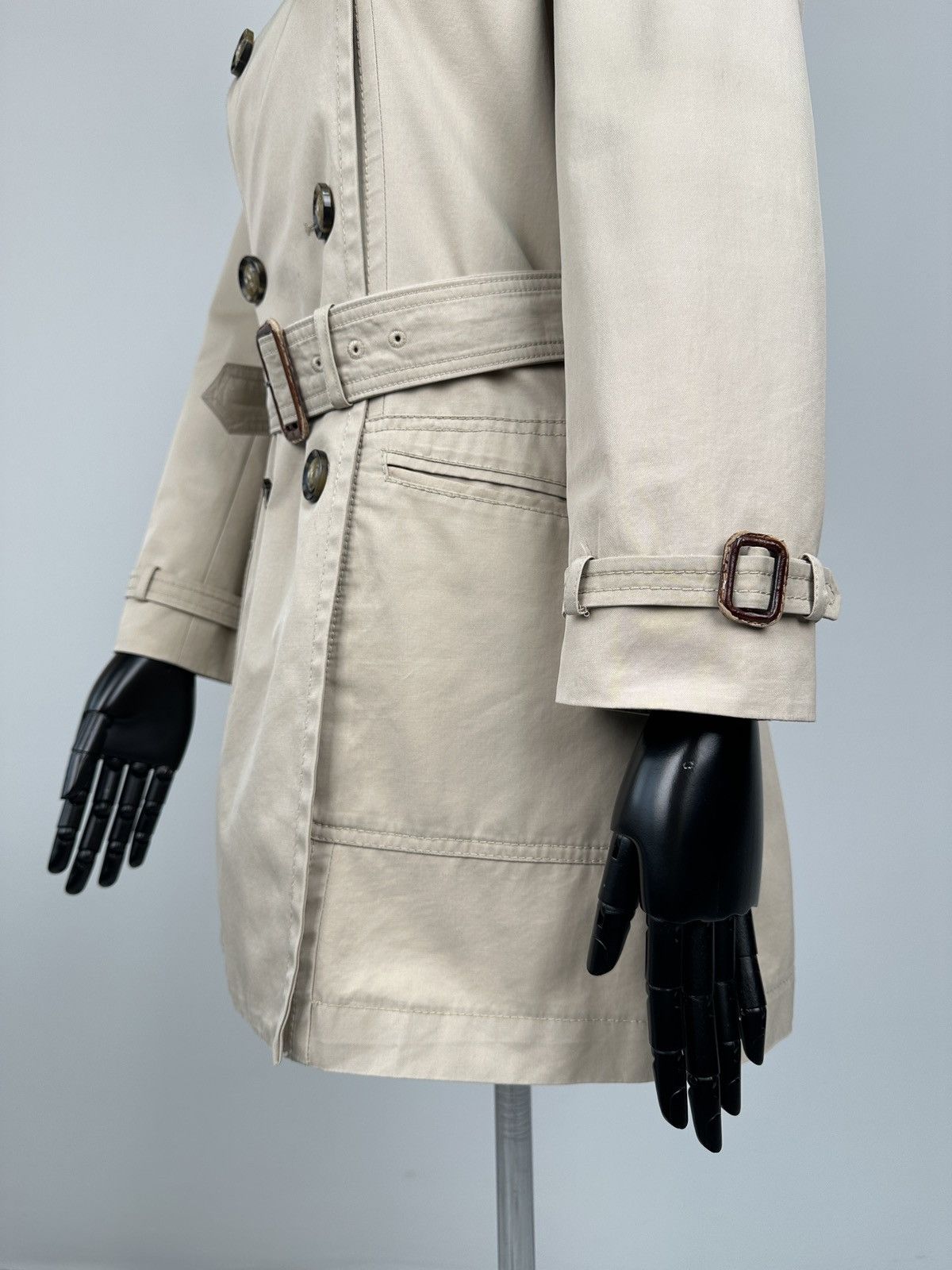 Weekend Max Mara Weekend Max Mara Double-Breasted Beige Trench Coat size 42 Size M / US 6-8 / IT 42-44 - 10 Thumbnail